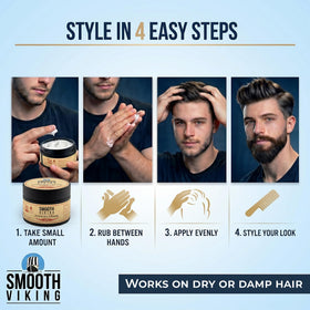 Smooth Viking on bathroom shelf in lifestyle setting showing daily use convenience
