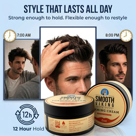 Smooth Viking textured medium-length hair showing volume and separation