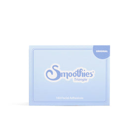 Smoothies patches on a bedside table with night cream conveying integration into evening routine