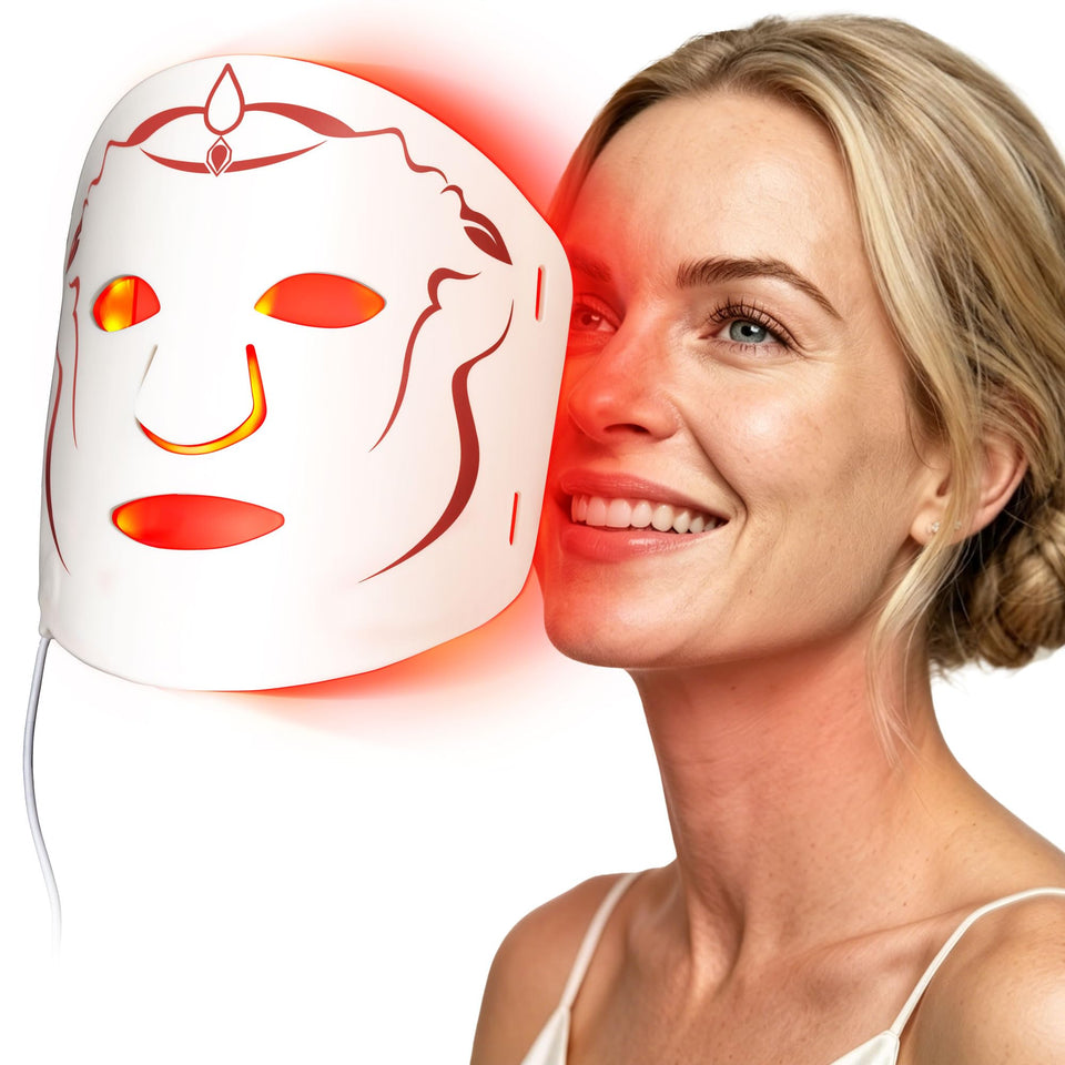 SMOOTHPRO front view of mask packaging showing device and benefits