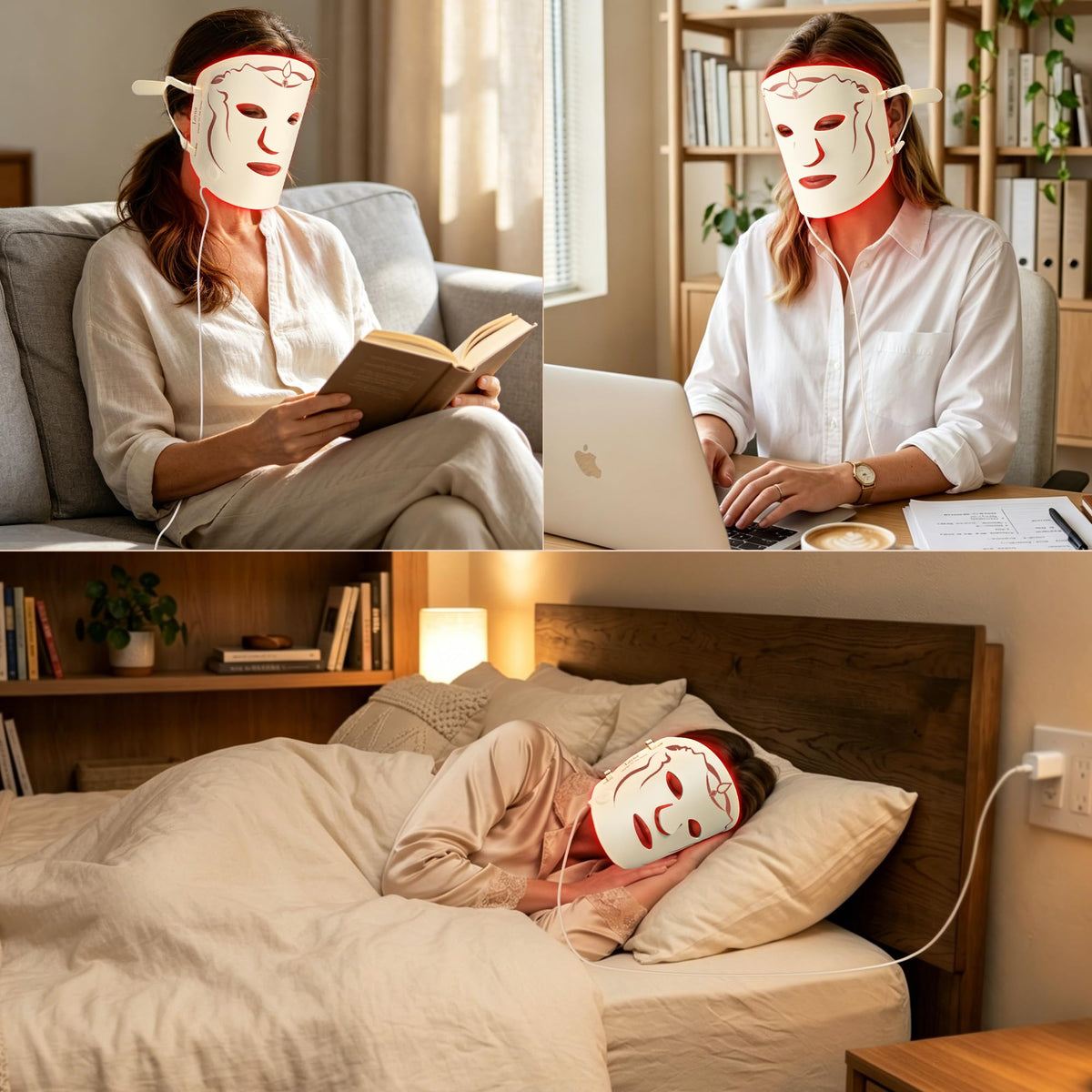 SMOOTHPRO mask held in hand to show compact size and portability