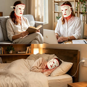 SMOOTHPRO mask held in hand to show compact size and portability