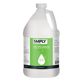 SMPLY. close-up of VG/PG blend texture demonstrating smooth viscosity and mixing benefit