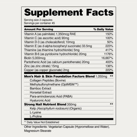 Snap Supplements label and nutrition facts close-up demonstrating ingredient transparency