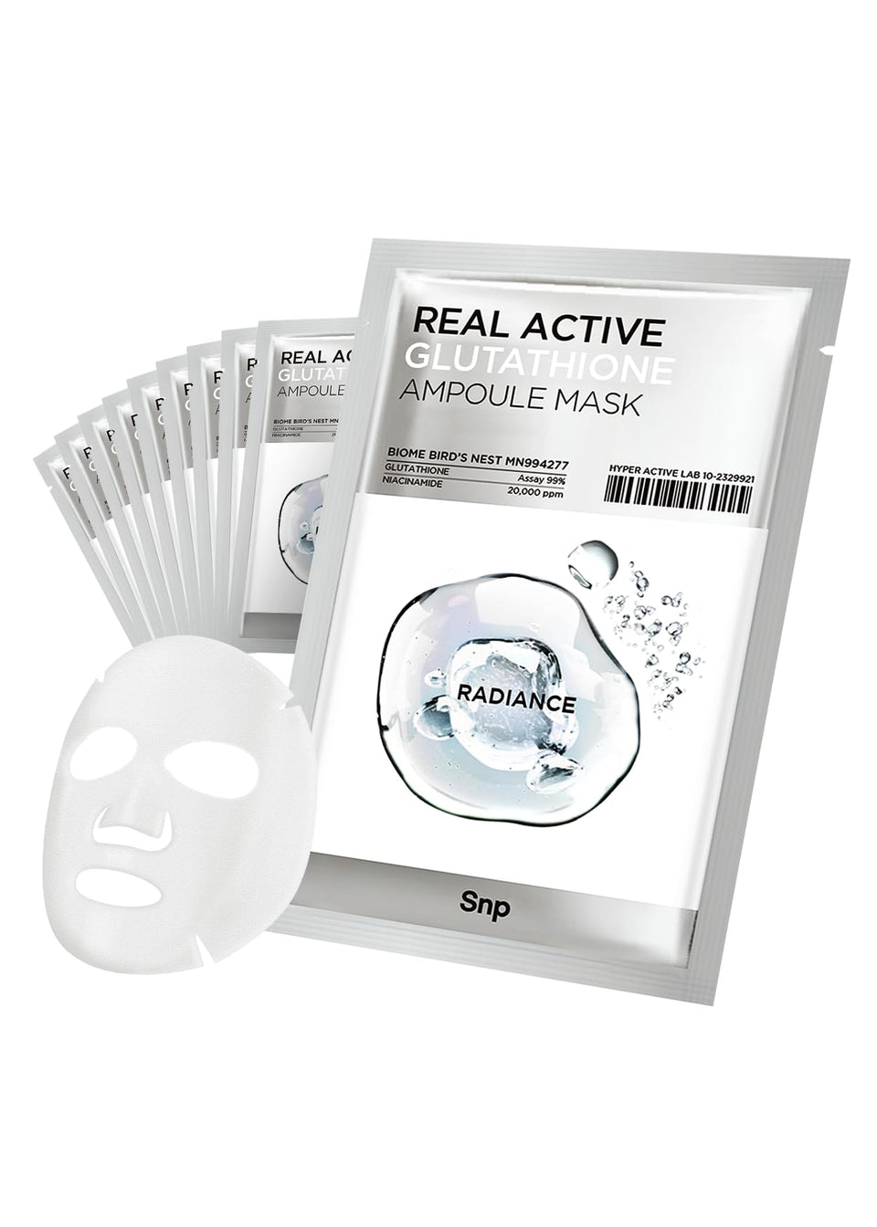 SNP front packaging showing mask box and benefits