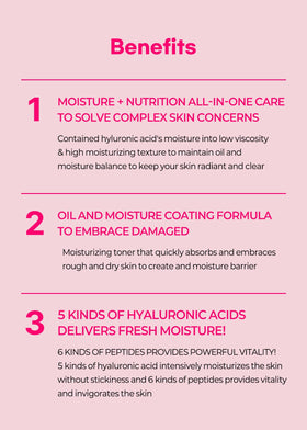 SNP close-up of product label, highlights peptides and hyaluronic acid benefits clearly