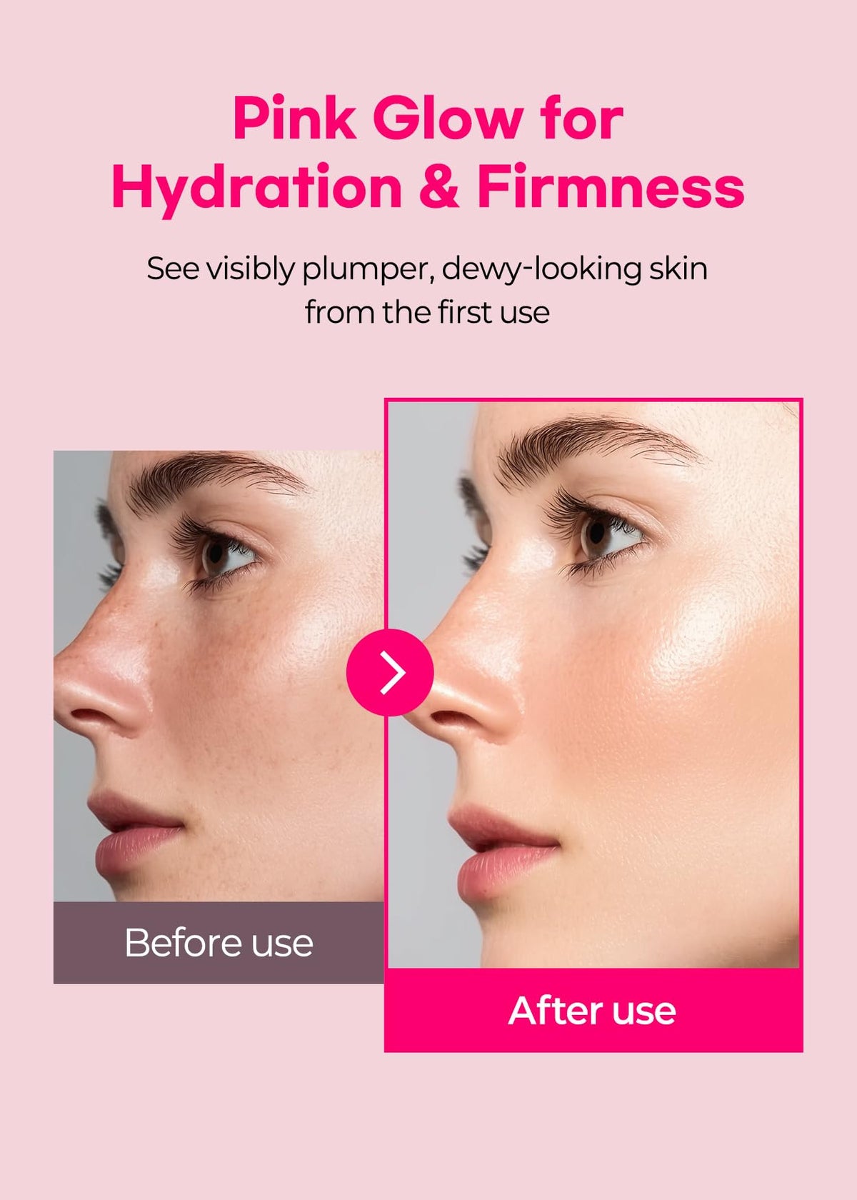 SNP ingredient list view emphasizing peptide and hyaluronic acid combination benefits