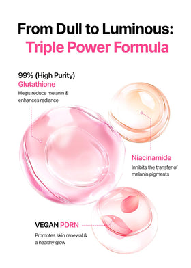 SNP pink vitamin C side detail with cherry blossom extract for brightening and tone