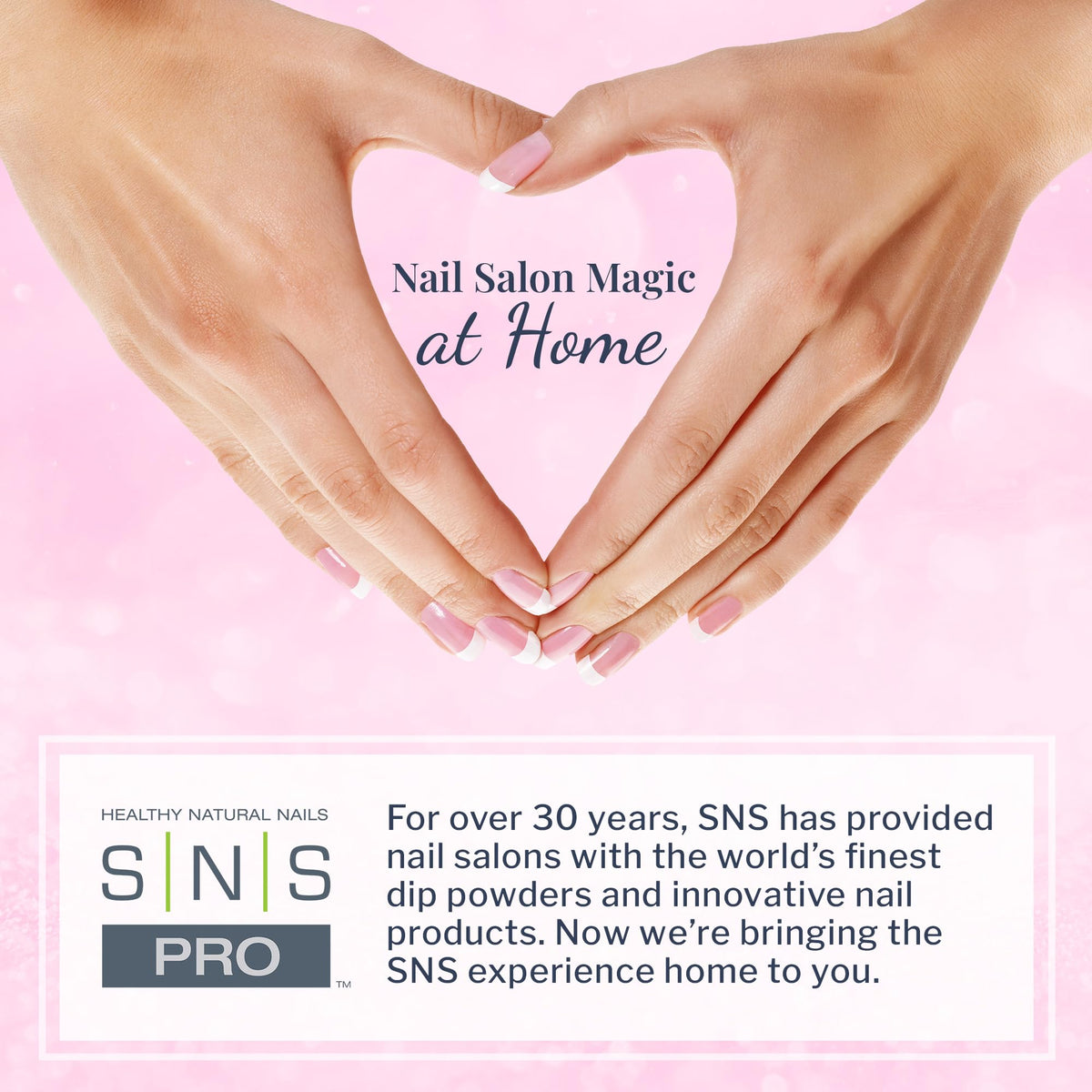 SNS Healthy Natural Nails on hands in lifestyle setting for subtle polished look