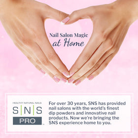 SNS Healthy Natural Nails on hands in lifestyle setting for subtle polished look