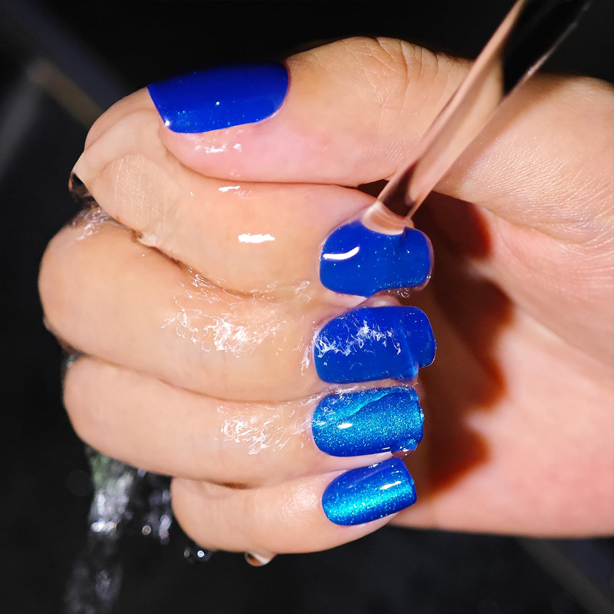 SnypeeLab side profile of nail showing dynamic side-shift effect