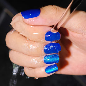 SnypeeLab side profile of nail showing dynamic side-shift effect