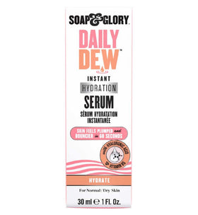 Soap & Glory front bottle showing label and hydration benefits