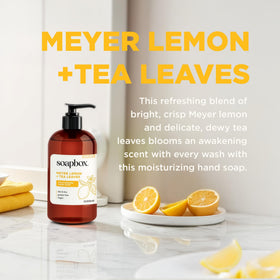 Soapbox close-up label highlighting ingredients and clean formula