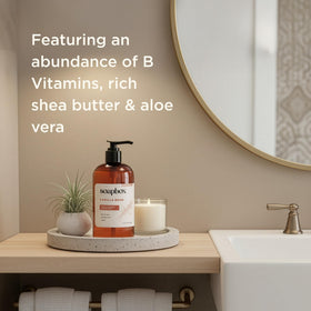 Soapbox Coconut bottle shown to highlight woodsy scent and freshness