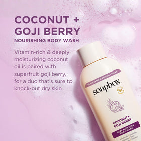 Soapbox dispensing gel texture from pump demonstrating easy use