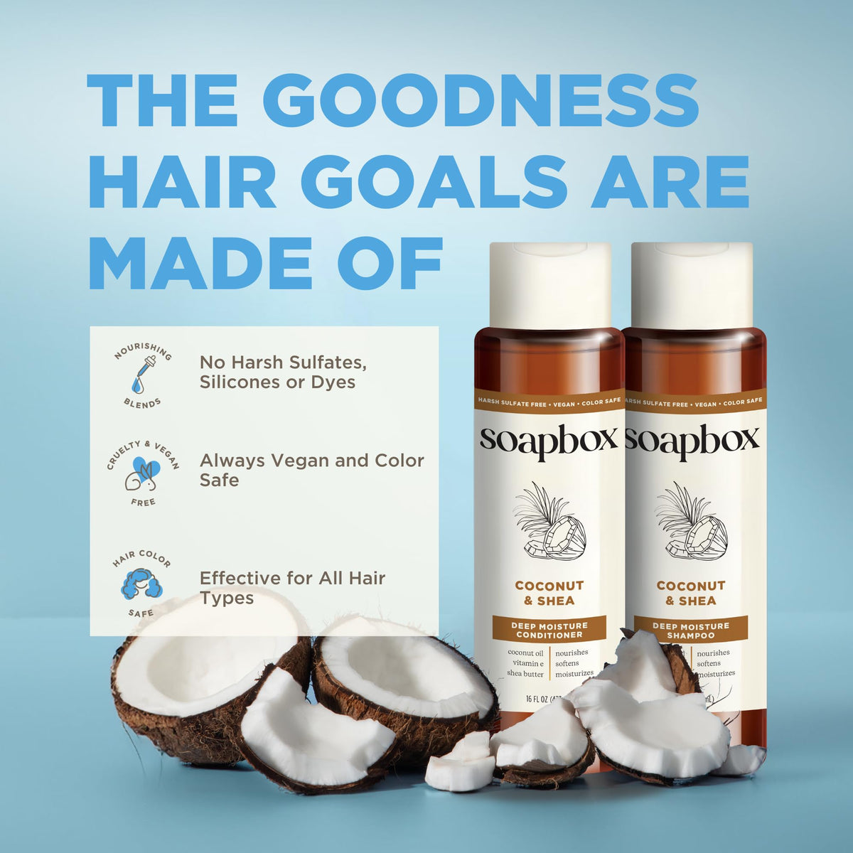 Soapbox shampoo in hand showing creamy texture and smooth rinse