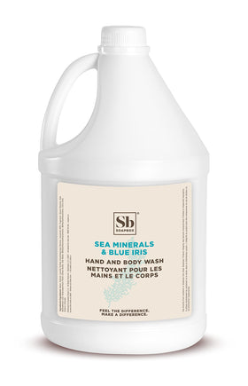 Soapbox front label on gallon bottle showing product name and benefits