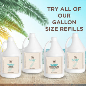 Soapbox key ingredients: shea butter and sea water visually represented for hydration
