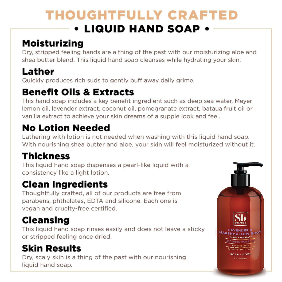 Soapbox rich lather close-up demonstrating gentle moisturizing texture