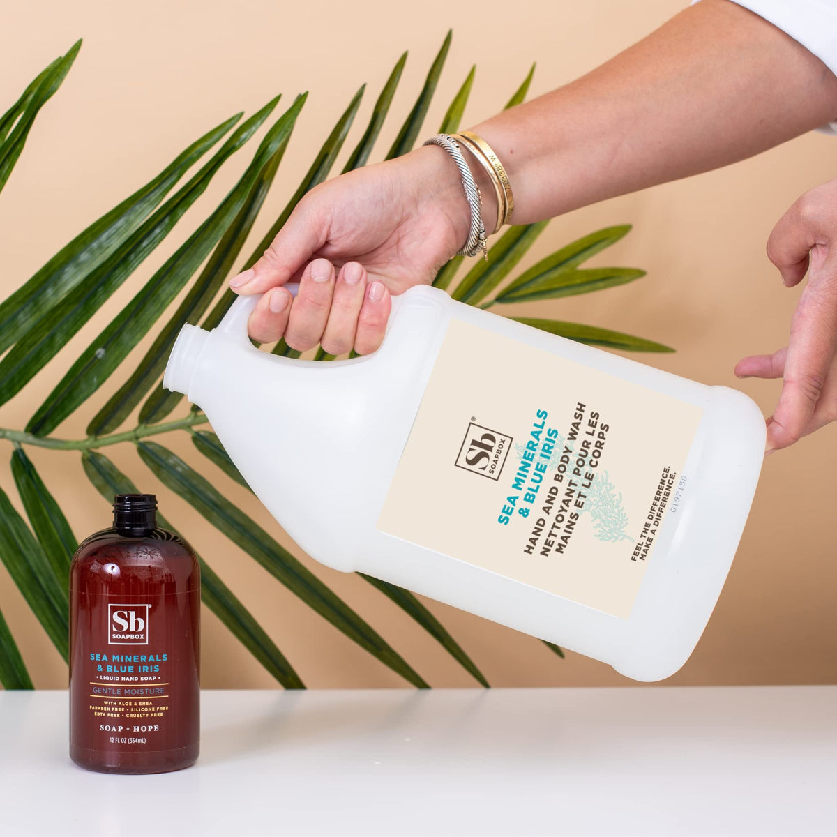 Soapbox creamy lather texture demonstrating gentle moisturizing action