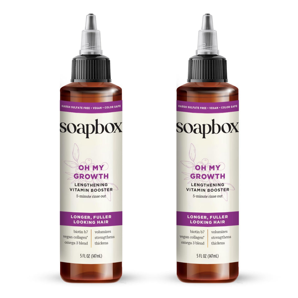 Soapbox front packaging showing product and quick 5-minute benefit