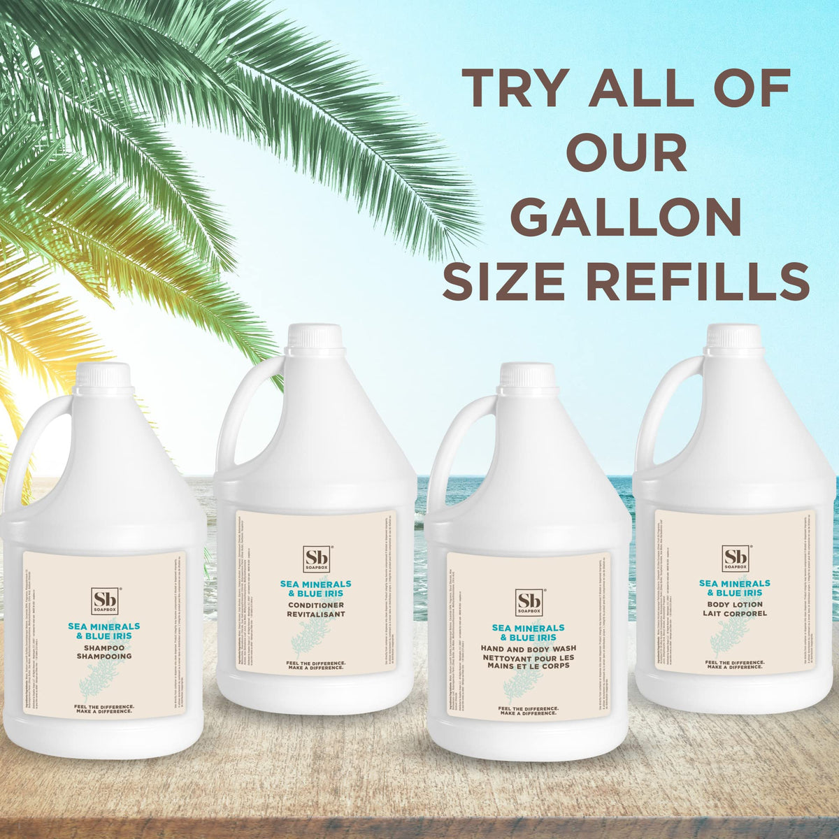 Soapbox pouring refill into travel-size bottle for convenient guest amenities