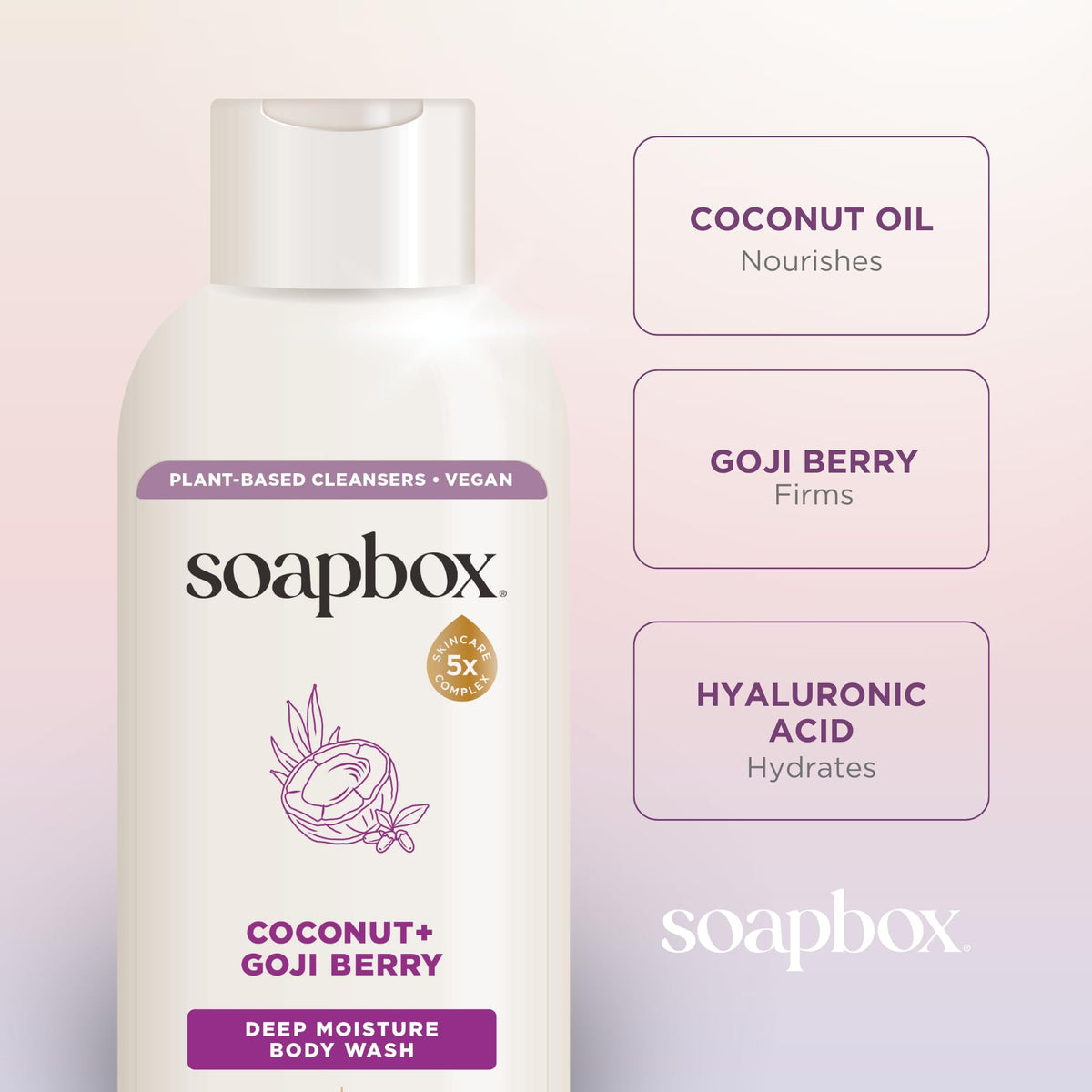 Soapbox on shower shelf styled with towels, evokes everyday clean and fresh bathroom