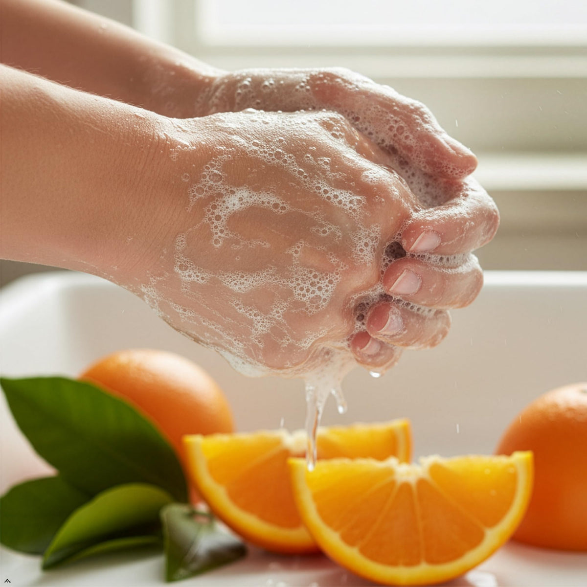 Soapbox creamy lather texture on skin showing moisturizing foam