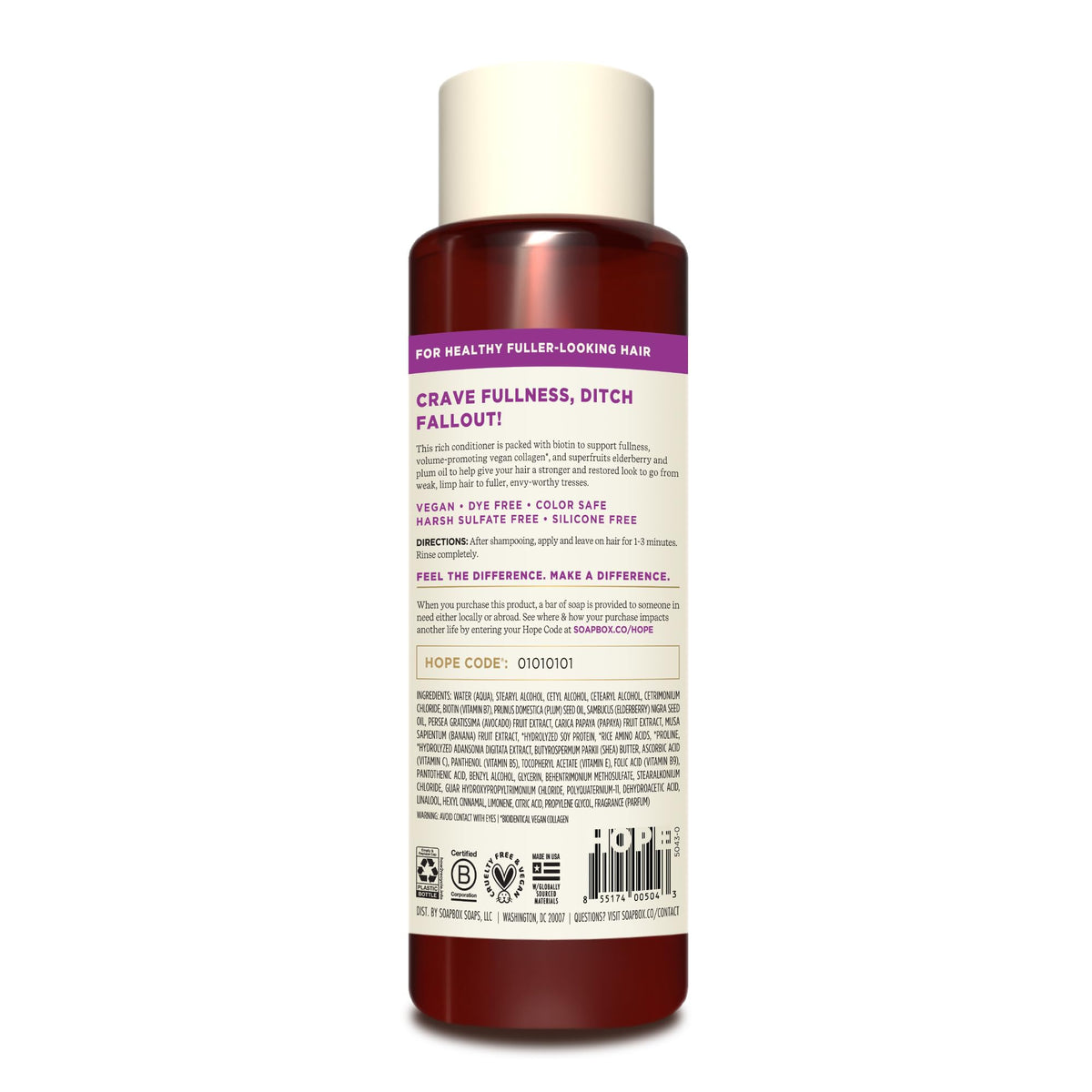 Soapbox shampoo lather texture demonstrating gentle cleansing action