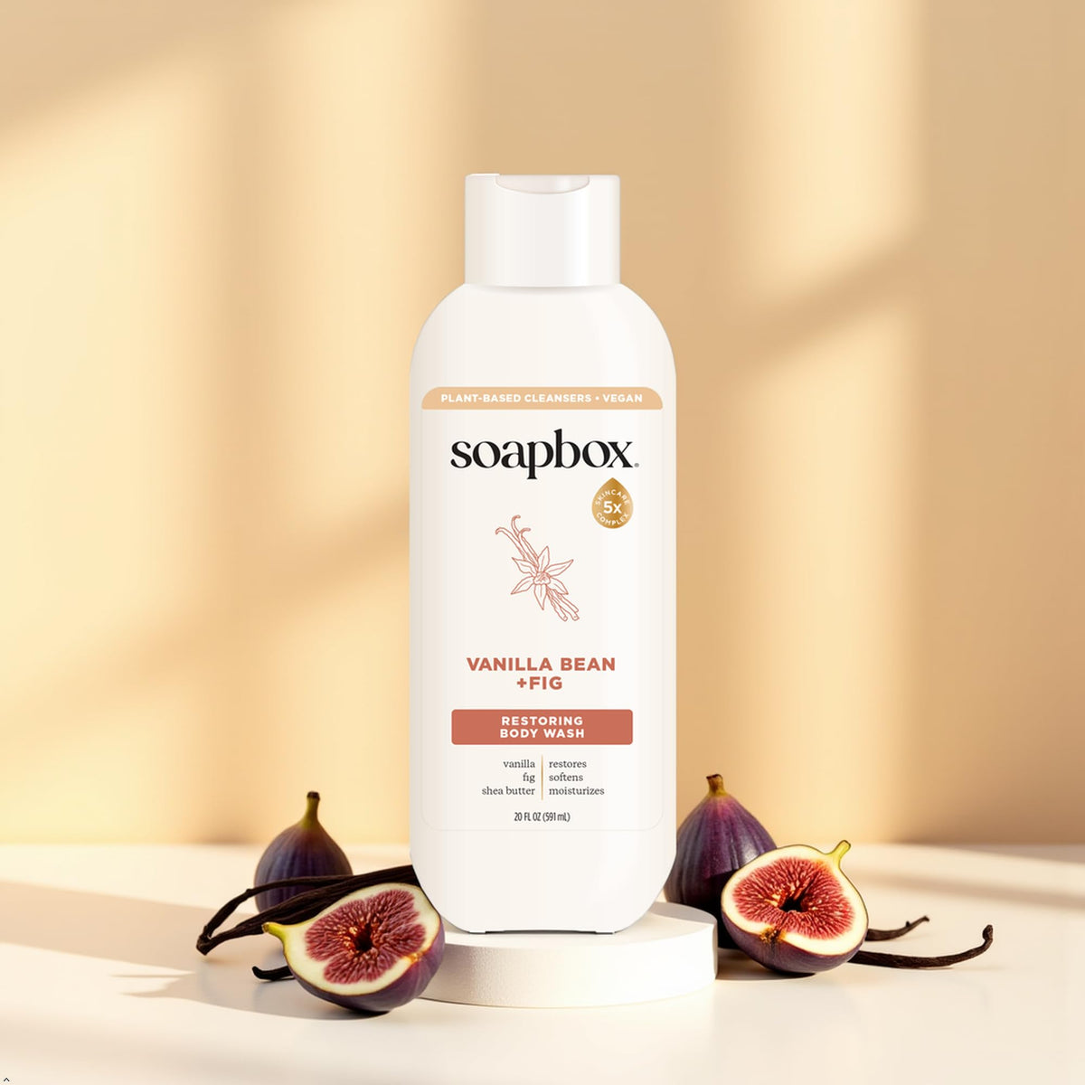 Soapbox in-shower use with hand applying gel for a refreshing clean