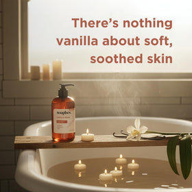 Soapbox creamy foam texture on hand demonstrating gentle moisturizing lather