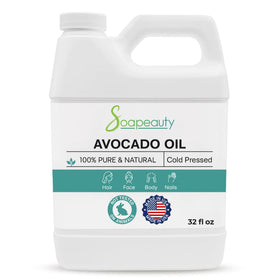 Soapeauty front bottle view showing label and pure oil benefits
