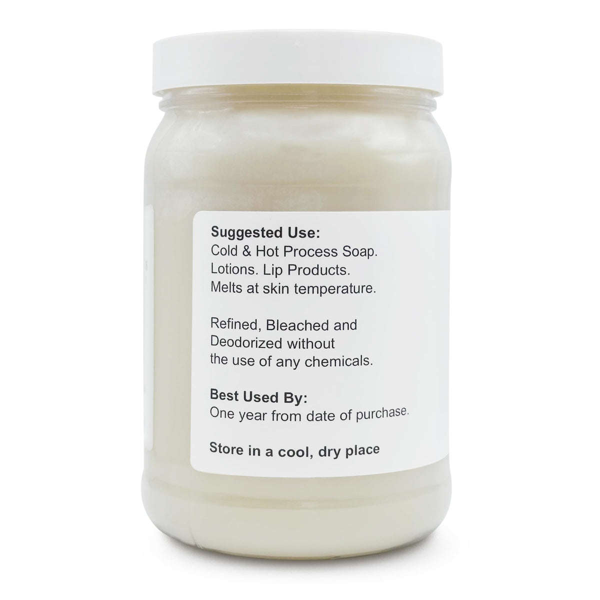 Soapeauty texture close-up of creamy refined shea butter for smooth application