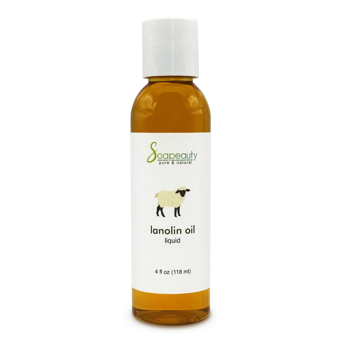 Soapeauty lanolin oil front label showing product clarity and brand trust