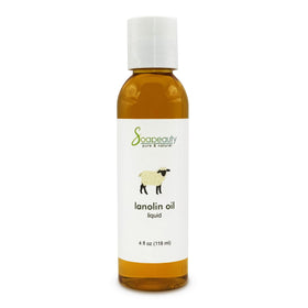 Soapeauty lanolin oil front label showing product clarity and brand trust