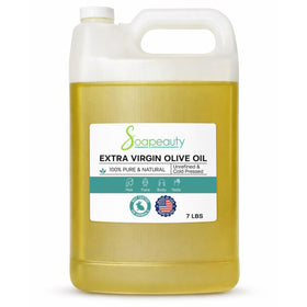 Soapeauty front label on 7 lb container showing product identity and purity benefit