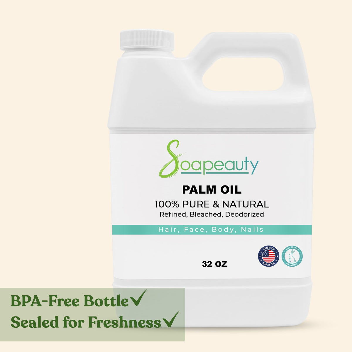 Soapeauty ingredients and label detail highlighting non-hydrogenated, cold-pressed claims for trust