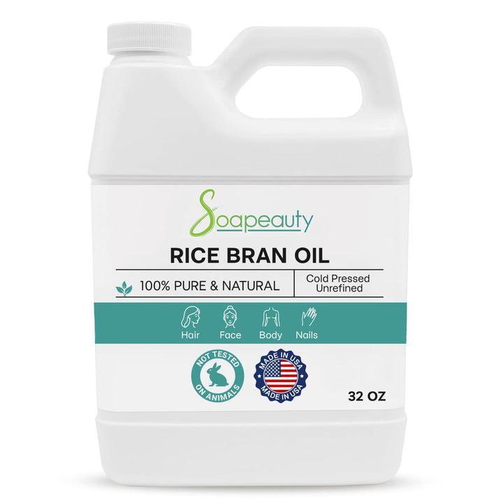 Soapeauty bottle front view showing 32 fl oz bulk oil for reliable supply