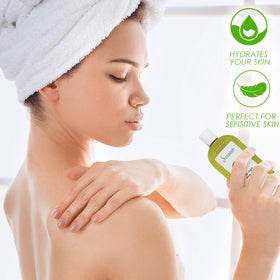 Soapeauty texture on skin closeup showing smooth absorption benefit