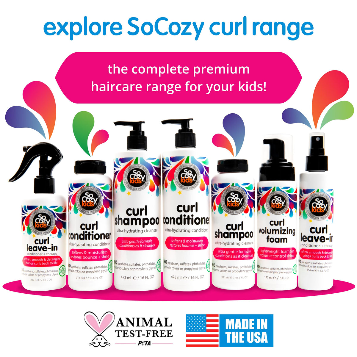 SO COZY after-use defined curls showing bounce and reduced frizz