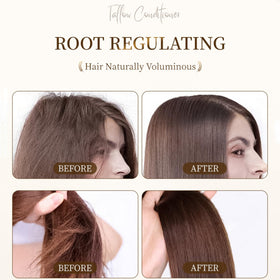 thick conditioner cream from Soelegant showing smoothing texture that detangles and reduces frizz