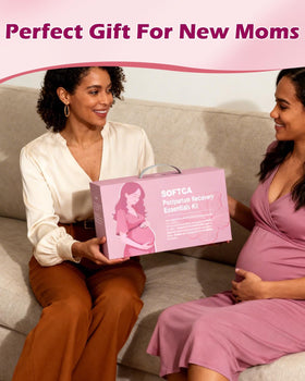 SOFTCA lifestyle image of new parent using kit for comfortable recovery