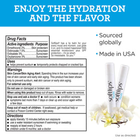 Softlips used outdoors on lips illustrating protection from sun and wind