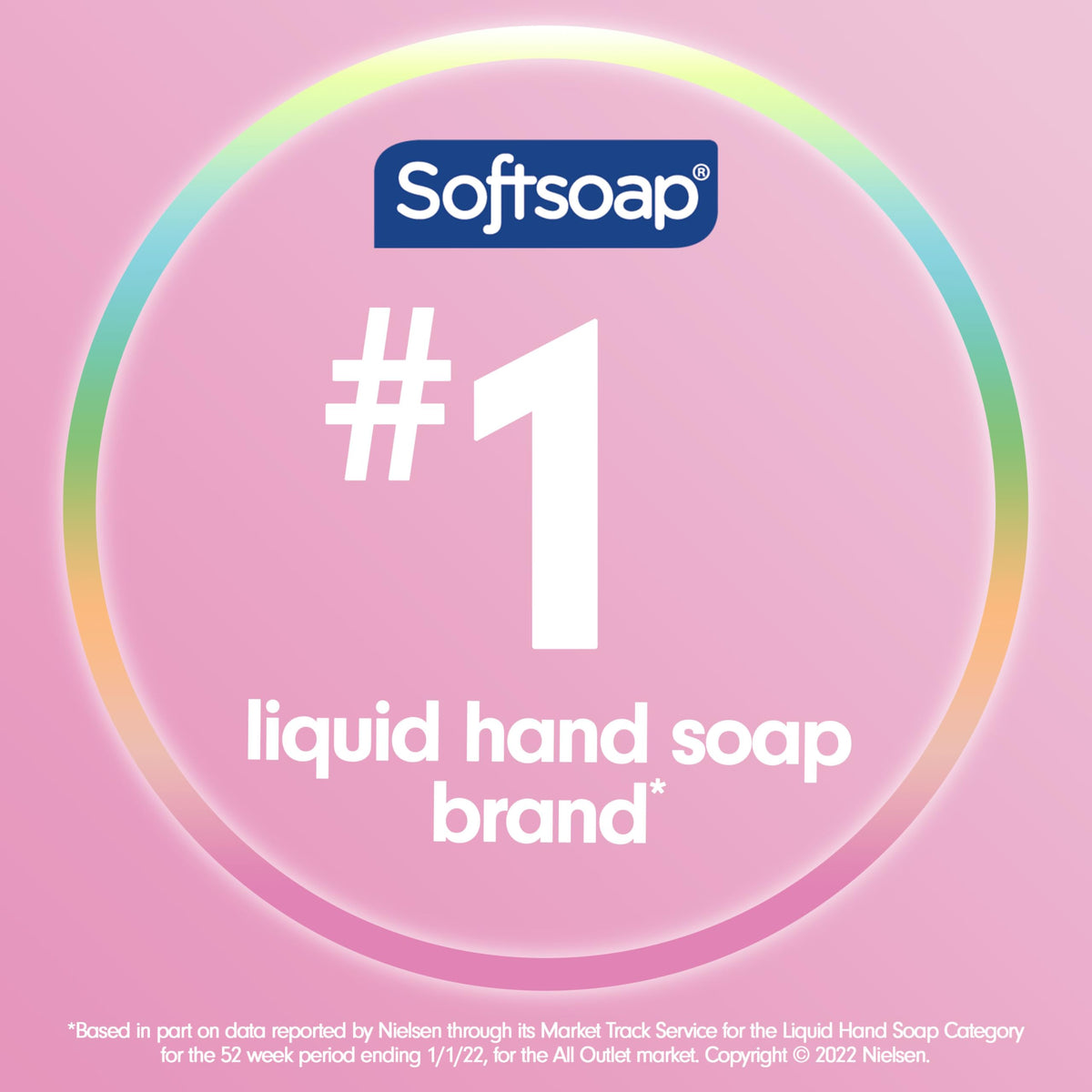 Softsoap side view of bottle design complementing sink decor
