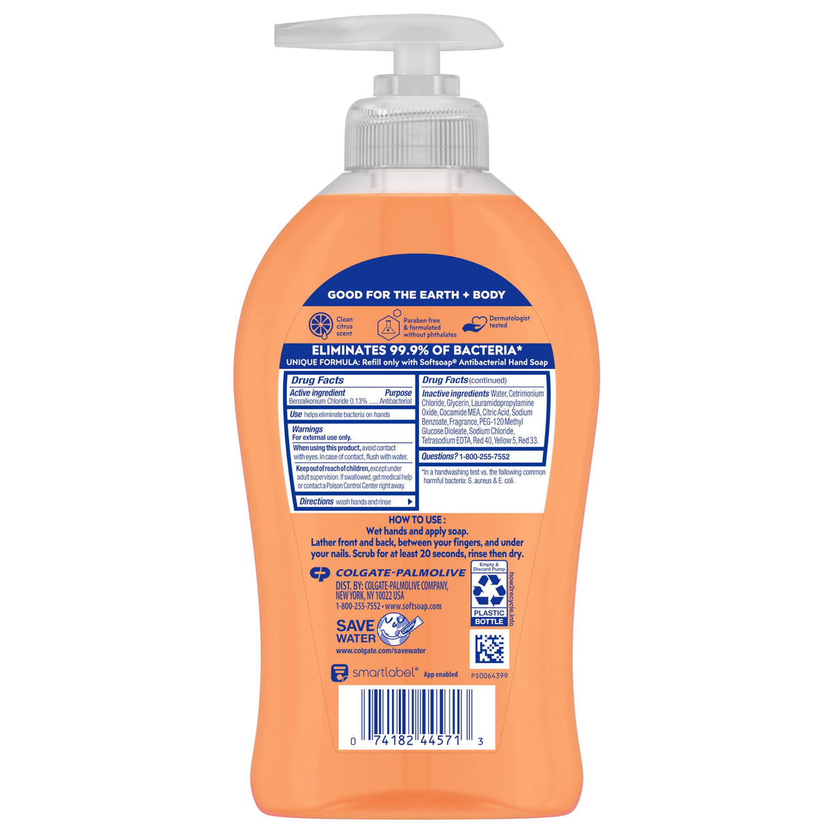 Ingredient and detail label close-up highlighting brand information and directions