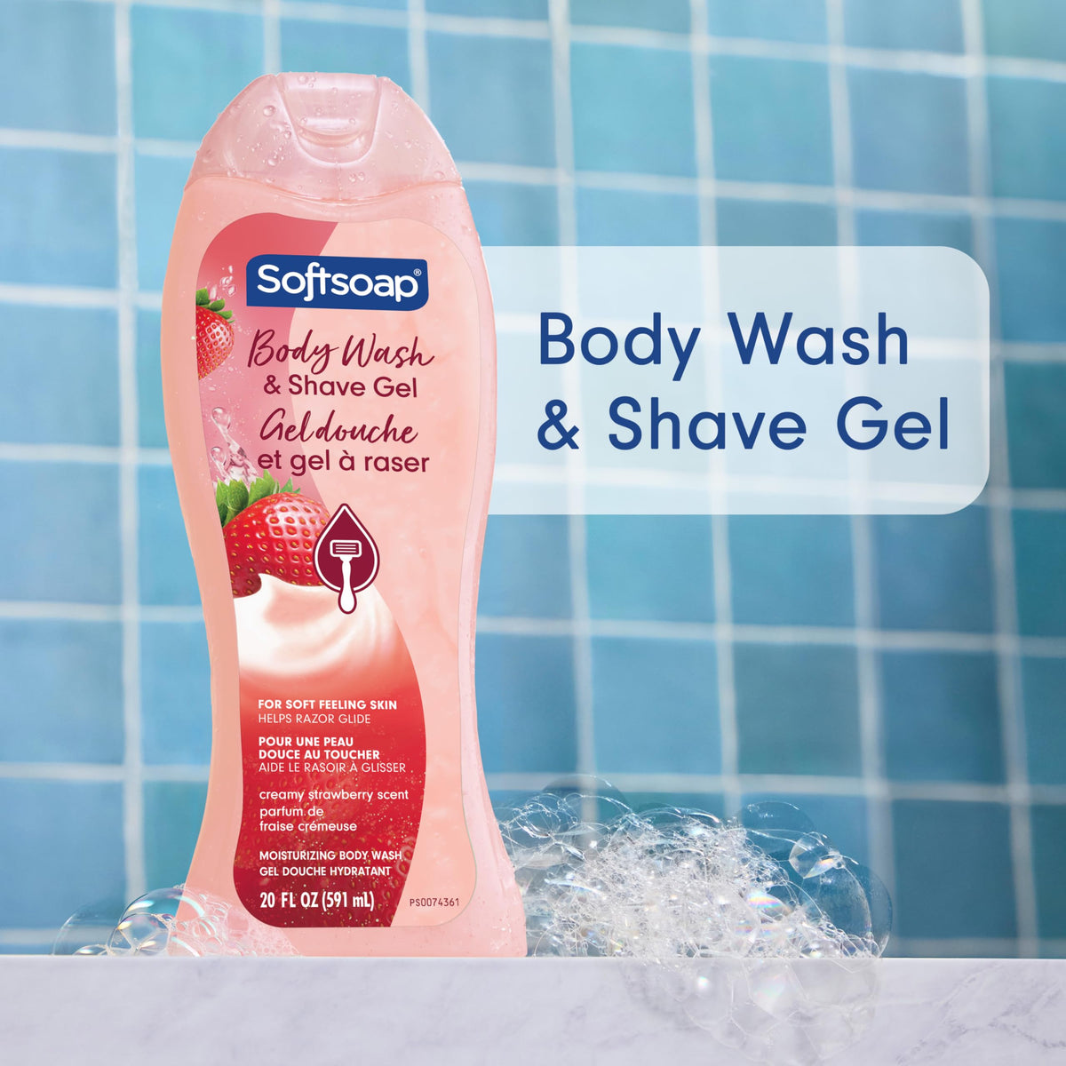 Softsoap invertible flat-top cap close-up showing easy dispensing