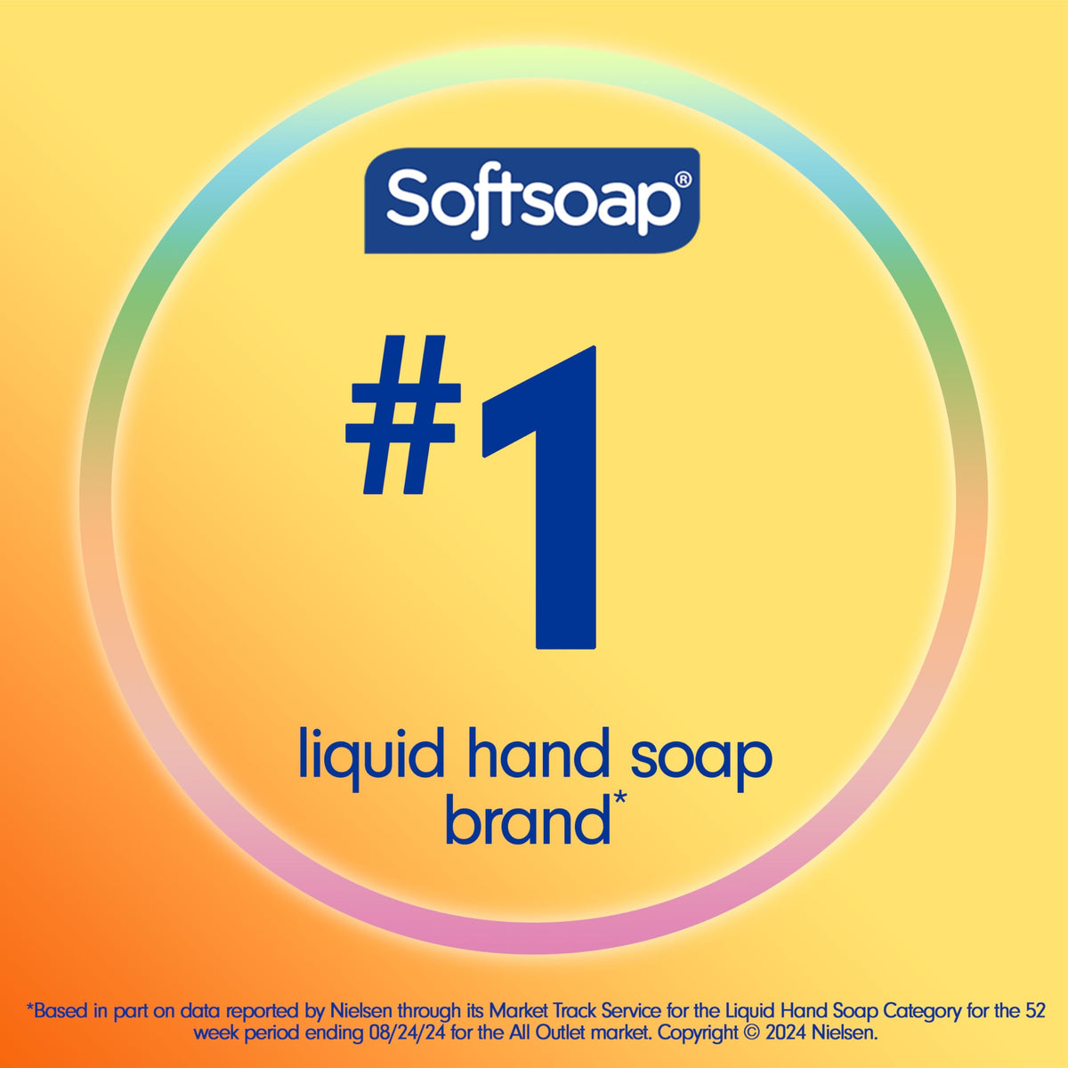 Softsoap pump detail demonstrating easy one-hand dispensing and mess-free use