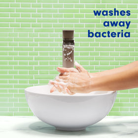 Softsoap label close-up highlighting dermatologist-tested and paraben-free benefit
