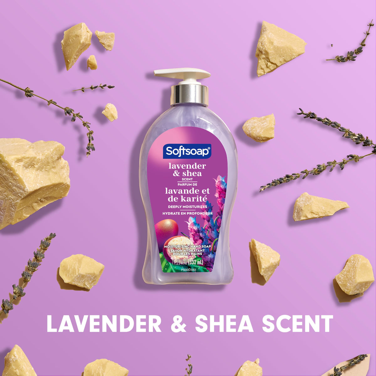Softsoap back label close-up showing ingredients and paraben-free note